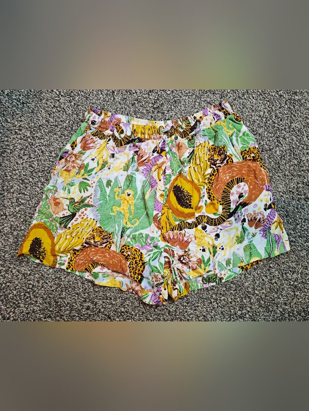 Free Destinations Animal Print Shorts sz Medium